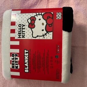 Hello Kitty Red and White Blanket